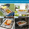 thumbnail image 3 of Treamon Aluminum Pans with Lids, Disposable Tin Foil Pans 8.5" x 6" 50 Count, 3 of 6