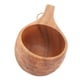 thumbnail image 3 of 220ml Wooden Camping Cup Heat Insulation Finely Polished Coffee Mug with Handle for Outdoor Hiking Single Hole Tortoise Shell, 3 of 5