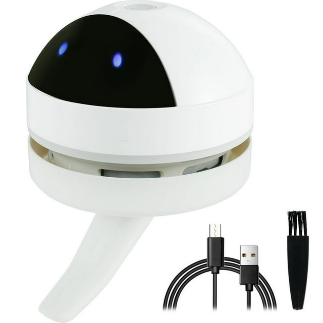 Mini Desktop Vacuum Cleaner 1200mAh Handheld Desktop Sweeper Detachable USB Charging Cordless Desk Dust Cleaner with Strong Suction