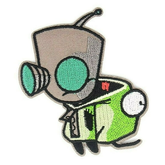 Invader Zim Character 3 Inches Tall Embroidered Iron On Patch