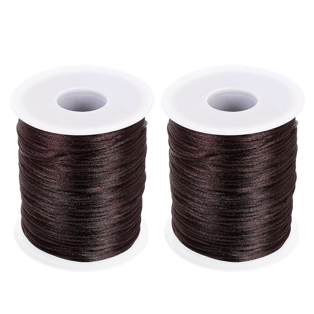 2 Rolls Crocheting Thread Knitting Thread Crochet Thread Roll for Knitting Coaster Car Cushion