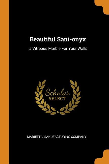 Beautiful Sani Onyx A Vitreous Marble For Your Walls Paperback Walmart Com