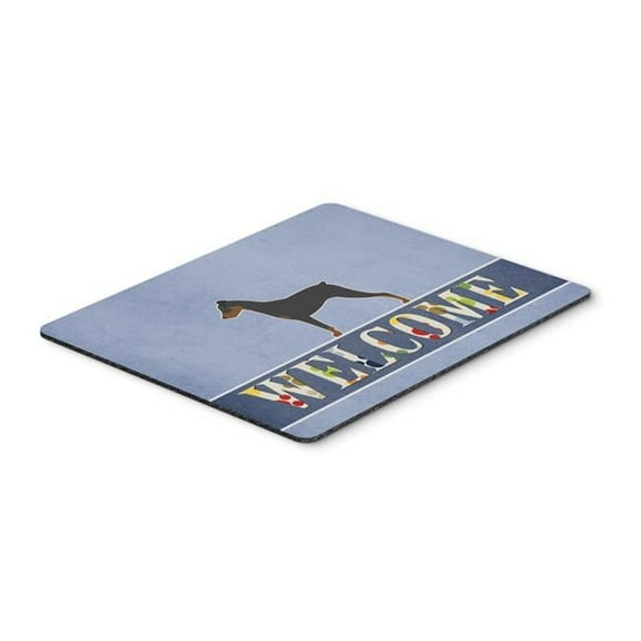 German Pinscher Welcome Mouse Pad, Hot Pad or Trivet