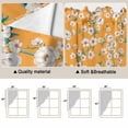 thumbnail image 5 of Spring Botanical Swag Valances for Windows 2 Pack, Kitchen Window Curtains 36 Inch Length, Watercolor Floral Flowers Botanical Yellow Privacy Swag Curtains for Living Room/Bathroom 36"x36", 5 of 8