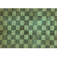 thumbnail image 1 of Ahgly Company Indoor Rectangle Checkered Light Blue Modern Area Rugs, 7' x 10', 1 of 4