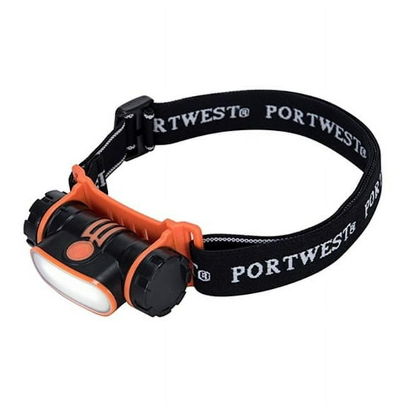 Portwest PA70 USB Rechargeable LED Head Lamp Black