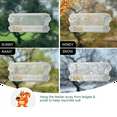 thumbnail image 1 of Window Bird Feeder Clear Bird Feeders Window Mounted with 4 Suction Cups and Detachable Tray Transparent Bird House, 1 of 7