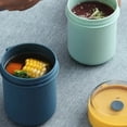 thumbnail image 3 of Portable Breakfast Cup Oatmeal Cup Cereal Nut Yogurt Mug Snack Cup Soup Mug Microwave with Lid Spoon for Kitchen Tool, 3 of 6