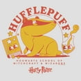 thumbnail image 2 of Women's Harry Potter Cute Hufflepuff Badger Racerback Tank Top White Heather X Large, 2 of 4