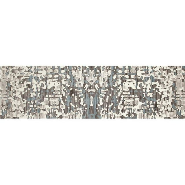 Art Carpet 841864116458 3 x 9 Pi. Tapis de Zone Tissée de Topographie de Collection de Titane, Lin