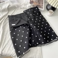 thumbnail image 2 of Polka Dot Mini Skirt for Women A-line High Rise Skirts Downtown Girl Clothes Color Black Size L, 2 of 6