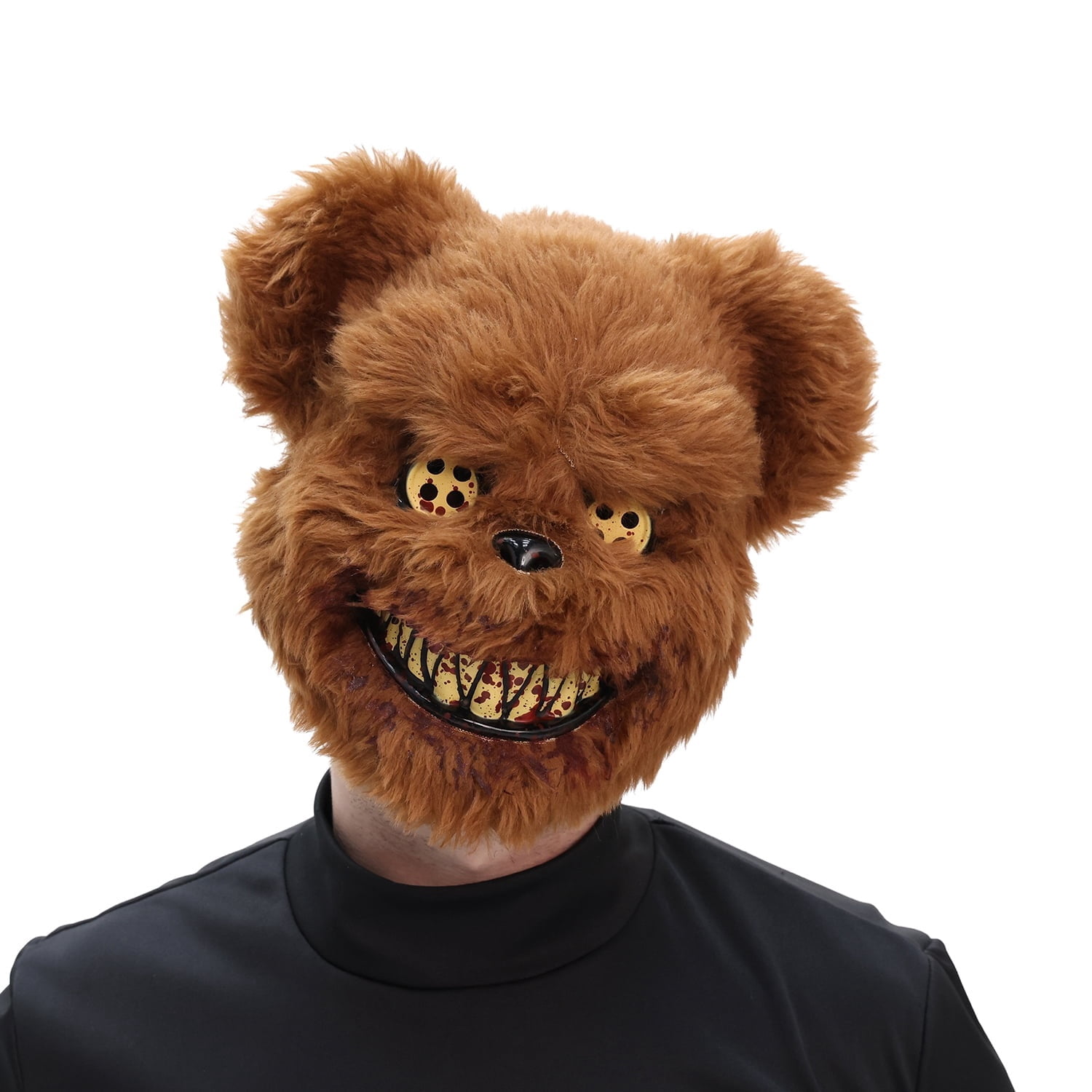 Daddy Bear Mask Costume Accessory for Adults, Brown, Halloween by Way To Celebrate