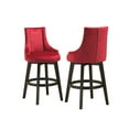 thumbnail image 2 of Tristate Apartment Furnishres ST7618-R Adanel Swivel Upholstered Stools - Red, 46 x 22 x 26 in., 2 of 3