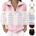 thumbnail image 3 of AVRNLIQ Womens Ribbed Knit Oversized Quarter Zip Pullover Sweater, White, Relaxed Fit,Size XL, 3 of 5