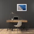 thumbnail image 3 of Hawerkamp, Hans-Wolfgang 24x18 White Modern Wood Framed Museum Art Print Titled - Blue Windows, 3 of 4