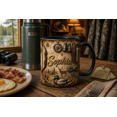thumbnail image 3 of Hunting Camp Mug 2D Printed 3D Effect Personalized Outdoors Coffee Cup, 3 of 4