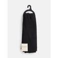 thumbnail image 4 of Scenario Women's Knit Oblong Scarf with Ribbed Trim, Black Soot, 4 of 4