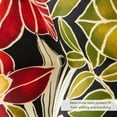 thumbnail image 4 of Greendale Home Fashions Aloha Black Floral 15 in. Round Outdoor Reversible Bistro Seat Cushion (Set of 2), 4 of 8