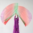 thumbnail image 3 of Baisdan Dance Rainbow Flag Worship Flag Church Praise Dance Accessories 10#GREEN-RED-PURPLE 1 Pair, 3 of 6