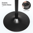 thumbnail image 4 of OSM 31.5-inch Round Bar Table, Height Adjustable Pub Table with Sturdy Base for Kitchen, Home Bar, Patio, Cafe (White), 4 of 8