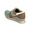 thumbnail image 3 of Women Distressed Leatherette Racing Stripe Lug Sole Sneaker DB86, 3 of 5