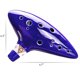 thumbnail image 2 of Ocarina de 12 agujeros de la leyenda de Zelda, bolsa protectora de regalo, réplica de cerámica, azul, 2 of 4
