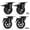4-4" ( Black), variant on Caster Wheels Heavy Duty 5 Inch Casters Set Of 2 Locking Swivel For Cartniture And Workbench Red