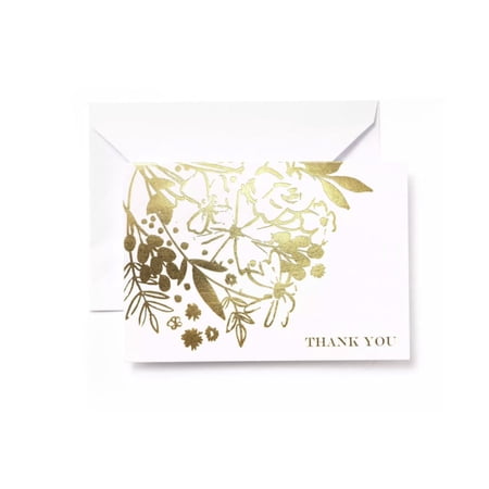 Mari-Mi Floral Thank You Cards (50 count)