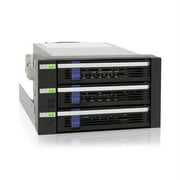 ICY DOCK FatCage MB153SP-B 3x 3.5 inch HDD in 2x 5.25 inch Bay Hot Swap SATA 6Gbps HDD Rack- Cage- Module (Black)