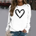 thumbnail image 4 of Ersazi Plus Size Hoodies Women'S Casual Hoodie Pullover Women'S Print Sweatshirt Long Sleeve Sweat White Womens Shirts Long Sleeve M, 4 of 6
