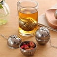 thumbnail image 2 of PULLIMORE Tea Ball Strainers Infusers for Loose Leaf Stainless Steel Mesh Tea Interval Diffuser Tea Filters with Chain & Hook, 2 of 8