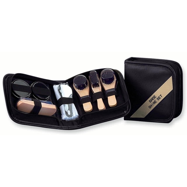 Ensemble de Cire à Chaussures Trousse de Soins Personnels et de Rasage