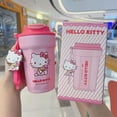 thumbnail image 4 of 480ml Kawaii Sanrio Anime Keep Warm Cup Cinnamoroll Kuromi Cartoon Steel Leakproof Water Bottle Lovely Birthday Student Gift, 4 of 9