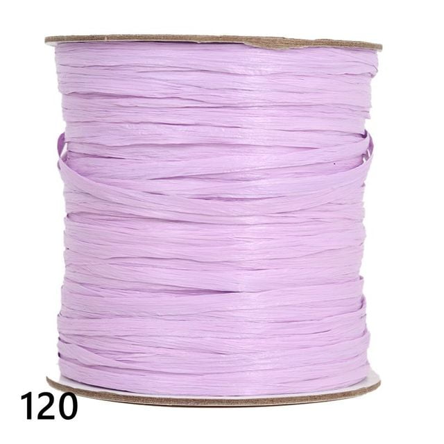 250 Y/roll Cotton Raffia Yarn for Summer Beach Hat Crochet Bag Material DIY Handmade Supply