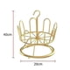 thumbnail image 2 of Zapatero giratorio multifuncional de gran capacidad, zapatero circular de pie Oro 1 nivel, 2 of 9