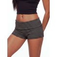 thumbnail image 3 of LMLYSoH Women's Striped Mini Shorts Summer Low Rise Fold Over Waist Micro Shorts, 3 of 9