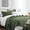 02 - Olive Green - Square, variant on Queen size quilt bedding set with pillowcase, large quilt, orange, light bedspread, soft reversible bedspread for all seasons 3 pcs rust diamond quilted bed set