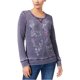 thumbnail image 2 of Style & Co. Sudadera con capucha para mujer, Puff Paint, S, Morado, 2 of 2