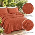 Shabby Chic Quilt Set Queen Size T Orange 90x96 Inches - Walmart.com