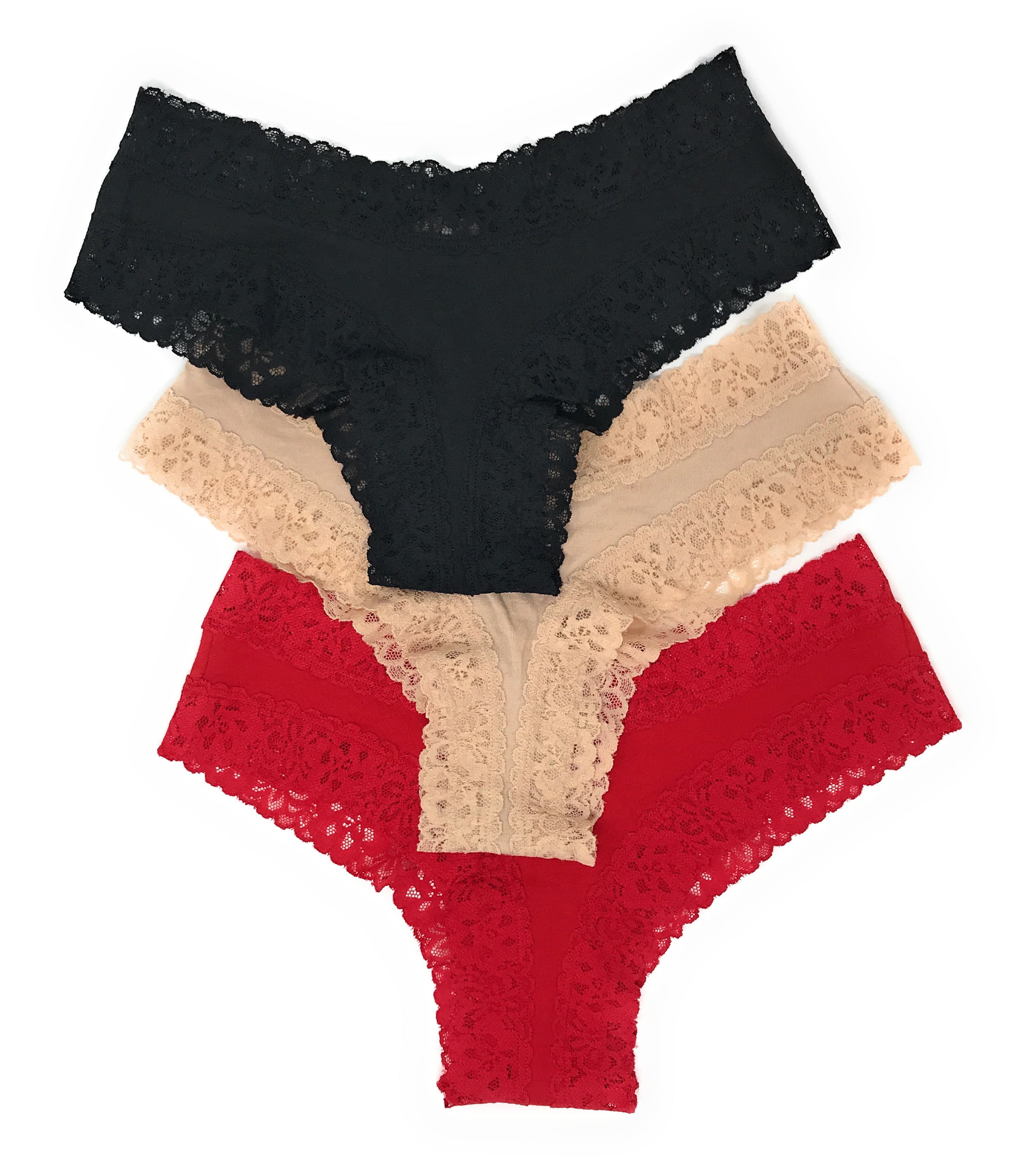PINK Victorias Secret Nwt Red Lace Cheekster Tanga Panty Small S