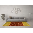 thumbnail image 3 of Ahgly Company Indoor Rectangle Abstract Yellow Modern Area Rugs, 5' x 8', 3 of 4