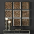 thumbnail image 2 of Uttermost Bryndle 9-Piece Fir and MDF Wall Panel Set in Silver/Woodtone, 2 of 8