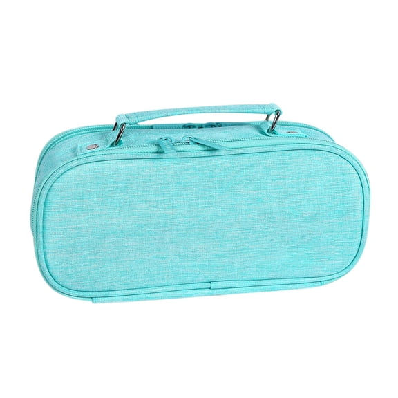 Matoen Large Capacity Pencil Case with 3 Zipper Compartments – Multi-Layer Pen Bag for University, Office & Travel, Durable Nylon Fabric, Gift for Juniors, Teens, Adults (Birthday/Back to University)