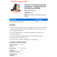 thumbnail image 2 of Automatic Transmission Output Shaft Speed Sensor - Compatible with 2002 - 2004 GMC Sierra 2500 RWD 2003, 2 of 2