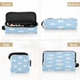 thumbnail image 4 of Hair Tools Storage with Heat Resistant Mat- A White Swan Printed Design Curling Iron Travel Bag/Flat Iron Case for Women, 4 of 8