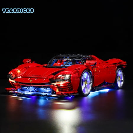 YEABRICKS Led Light Kit for Legos 42143 Technic Ferrari Daytona SP3 Building Blocks Model(Not Include the Building Model)