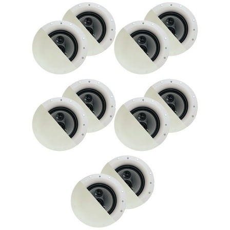 Acoustic Audio CSic84 Frameless In Ceiling 8" Speaker 5 Pair Pack 3 Way Home Theater Speakers