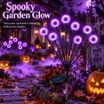 thumbnail image 4 of Inadays Halloween Decorations Outdoor Halloween Decor Solar Scary Eyeball Lights 2Pack 16LEDs Waterproof Purple Eyeball Swaying Firefly Light With 2 Modes For Garden/Yard/Patio/Party Decor, Purple, 4 of 7