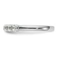 thumbnail image 3 of 14K White Gold Ring Band Wedding Diamond Lab Grown Round, Size 7, 3 of 7