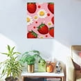 thumbnail image 5 of Fenyluxe Strawberries Daisies Surrealism Wall Decor Canvas Art - Ideal for Home, Living Room, Bedroom, Office - Made in America 12x16in, 5 of 5